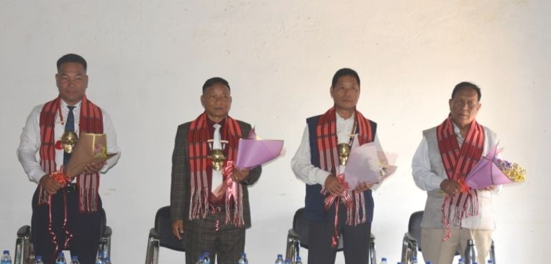 Konyak legislators during the programme held at KU Conference Hall on April 11. (DIPR Photo)